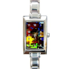 Balboa   Island On A Sand 11 Rectangle Italian Charm Watch by bestdesignintheworld