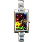 Balboa   Island On A Sand 11 Rectangle Italian Charm Watch Front