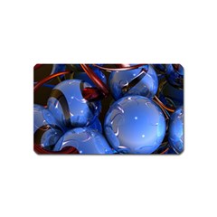 Spheres With Horns 3d Magnet (name Card) by Sapixe