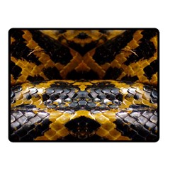 Textures Snake Skin Patterns Double Sided Fleece Blanket (small)  by Sapixe