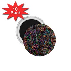 Trees Internet Multicolor Psychedelic Reddit Detailed Colors 1 75  Magnets (10 Pack)  by Sapixe