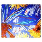 Dscf1385 - sunflowers in ceramic jur Double Sided Flano Blanket (Small)  50 x40  Blanket Front