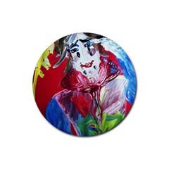 Dscf1741 - Funny Clown Rubber Coaster (round)  by bestdesignintheworld