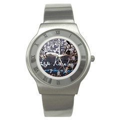 Dscf1638 - Written Poems Stainless Steel Watch by bestdesignintheworld