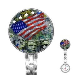 Usa United States Of America Images Independence Day Stainless Steel Nurses Watch by Sapixe