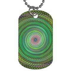 Wire Woven Vector Graphic Dog Tag (one Side) by Sapixe