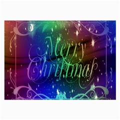 Christmas Greeting Card Frame Large Glasses Cloth (2-side) by Sapixe