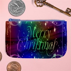 Christmas Greeting Card Frame Large Coin Purse by Sapixe