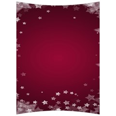 Star Background Christmas Red Back Support Cushion by Sapixe