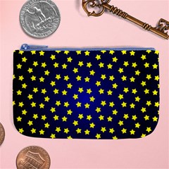 Star Christmas Red Yellow Large Coin Purse by Sapixe