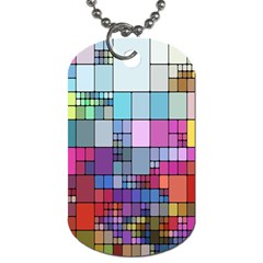 Color Abstract Visualization Dog Tag (one Side) by Sapixe