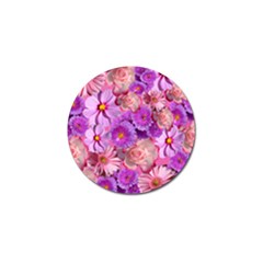 Flowers Blossom Bloom Nature Color Golf Ball Marker (4 Pack) by Sapixe