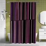 Shades of Pink and Black Striped Pattern Shower Curtain 48  x 72  (Small)  Curtain(48  X 72 ) - 42.18 x64.8  Curtain(48  X 72 )