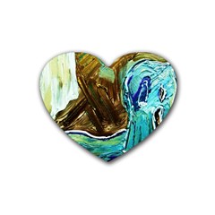 Horsey Toy Rubber Coaster (heart)  by bestdesignintheworld