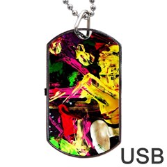 Spooky Attick 1 Dog Tag Usb Flash (two Sides) by bestdesignintheworld