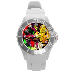 Spooky Attick 11 Round Plastic Sport Watch (l) by bestdesignintheworld