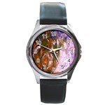 Close To Pinky,s House 12 Round Metal Watch Front