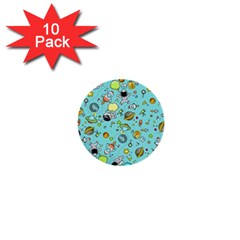 Space Pattern 1  Mini Buttons (10 Pack)  by Valentinaart