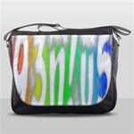 Genius Funny Typography Bright Rainbow Colors Messenger Bags Front