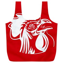 Cock Logo Emblem Symbol France Full Print Recycle Bags (l)  by Simbadda