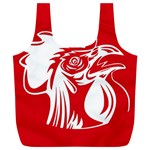 Cock Logo Emblem Symbol France Full Print Recycle Bags (L)  Front