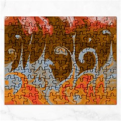 Fire And Water Rectangular Jigsaw Puzzl by digitaldivadesigns