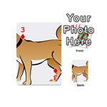 Dog Brown Pet Animal Tail Eskimo Playing Cards 54 (Mini)  Front - Diamond3