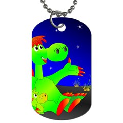 Dragon Grisu Mythical Creatures Dog Tag (one Side) by Nexatart