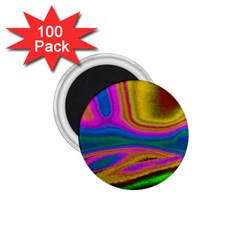 Colorful Waves 1 75  Magnets (100 Pack)  by LoolyElzayat