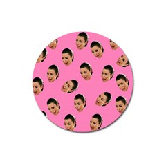 Crying Kim Kardashian Magnet 3  (round) by Valentinaart