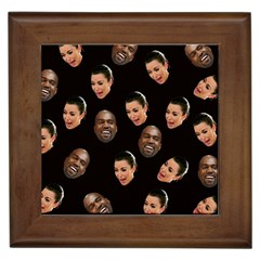 Crying Kim Kardashian Framed Tiles by Valentinaart