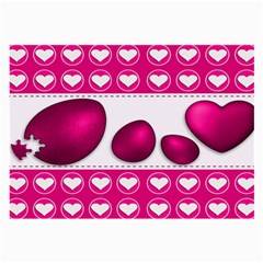 Love Celebration Easter Hearts Large Glasses Cloth (2-side) by Sapixe