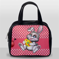 Illustration Rabbit Easter Classic Handbags (one Side) by Sapixe