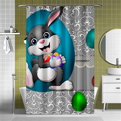 Illustration Celebration Easter Shower Curtain 48  X 72  (small)  by Sapixe