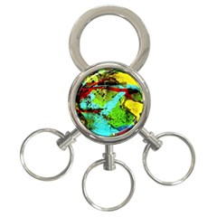 Yellow Dolphins   Blue Lagoon 6 3-ring Key Chains by bestdesignintheworld