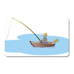 Fishing Fish Fisherman Boat Mare Magnet (rectangular) by Sapixe