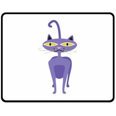 Cat Clipart Animal Cartoon Pet Double Sided Fleece Blanket (medium)  by Sapixe