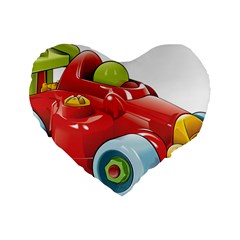 Car Vehicle Racing Car Formula Standard 16  Premium Heart Shape Cushions by Sapixe