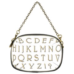 Letters Gold Classic Alphabet Chain Purses (one Side)  by Sapixe