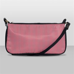 Usa Flag Red Blood Mini Gingham Check Shoulder Clutch Bags by PodArtist