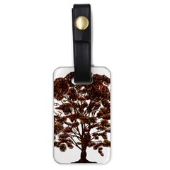 Tree Vector Ornament Color Luggage Tags (one Side)  by Sapixe