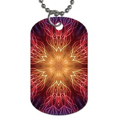 Fractal Abstract Artistic Dog Tag (one Side) by Sapixe