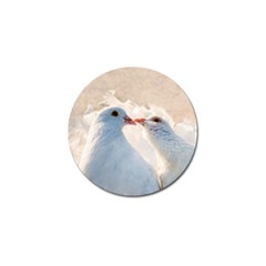 Doves In Love Golf Ball Marker by FunnyCow