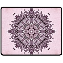 Mandala Pattern Fractal Fleece Blanket (medium)  by Nexatart