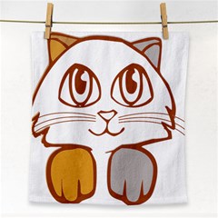 Animal Cat Feline Kitten Pet Face Towel by Sapixe