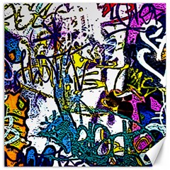 Graffiti Wall Cartoon Style Art Canvas 16  X 16   by flipstylezfashionsLLC