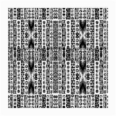 Creative Retro Black And White Abstract Vector Designs By Kiekie Strickland Medium Glasses Cloth by flipstylezfashionsLLC