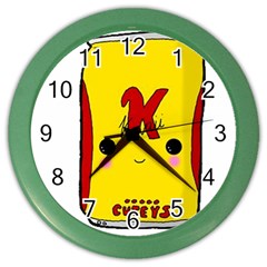 Kawaii Cute Tennants Lager Can Color Wall Clock by CuteKawaii1982