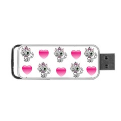 Evil Sweetheart Kitty Portable Usb Flash (one Side) by IIPhotographyAndDesigns