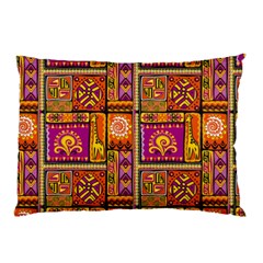 Traditional Africa Border Wallpaper Pattern Colored 3 Pillow Case by EDDArt